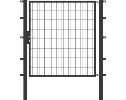 Einzeltor ALBERTS Flexo 150 x 160 cm 6/5/6 Rahmen 40x40 inkl. Pfosten 8 x 8 cm anthrazit