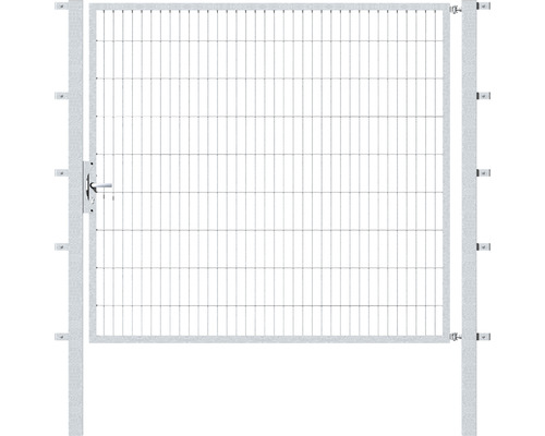 Portillon simple ALBERTS Flexo 200 x 180 cm 6/5/6 dormant 40x40 avec poteaux 8 x 8 cm galvanisé à chaud