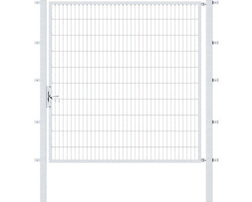 Portail simple ALBERTS Flexo 200 x 200 cm 6/5/6 cadre 40x40 avec poteau 8 x 8 cm galvanisé à chaud