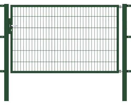 Einzeltor ALBERTS Flexo 200 x 120 cm 6/5/6 Rahmen 40x40 inkl. Pfosten 8 x 8 cm grün