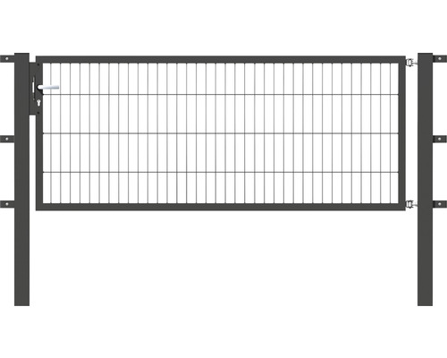 Einzeltor ALBERTS Flexo 200 x 80 cm 6/5/6 Rahmen 40x40 inkl. Pfosten 8 x 8 cm anthrazit