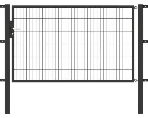 Einzeltor ALBERTS Flexo 6/5/6 200 x 120 cm inkl. Pfosten 8 x 8 cm anthrazit