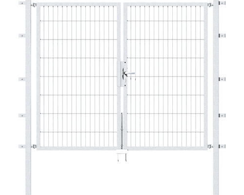 Doppeltor ALBERTS Flexo 200 x 160 cm 6/5/6 Rahmen 40x40 inkl. Pfosten 6 x 6 cm feuerverzinkt