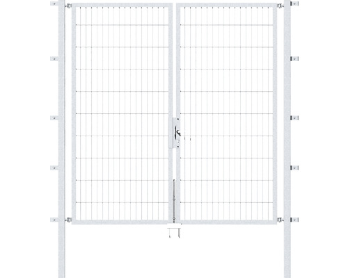 Doppeltor ALBERTS Flexo 200 x 200 cm 6/5/6 Rahmen 40x40 inkl. Pfosten 6 x 6 cm feuerverzinkt