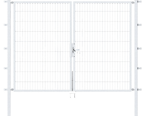 Doppeltor ALBERTS Flexo 250 x 180 cm 6/5/6 Rahmen 40x40 inkl. Pfosten 6 x 6 cm feuerverzinkt