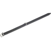 Collier pour chien en cuir avec boucle métallique et anneau en D