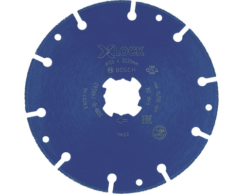 Disque à tronçonner Bosch X-Lock de 125 millimètres de diamètre