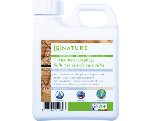 G-NATURE Produit d'entretien à la cire de carnauba 1 l