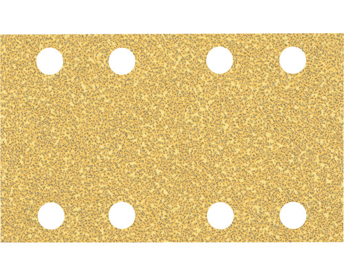 Bosch Feuille abrasive pour ponceuse vibrante, 80x133 mm grain 40, 8 trous, 50 pièces