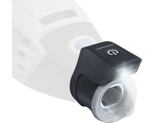 Vue rapprochée d''une perceuse avec éclairage LED intégré pour un travail précis