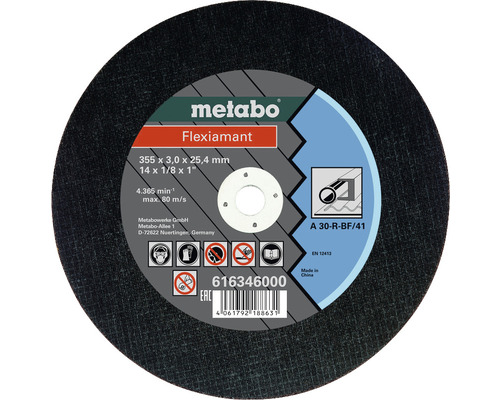 Metabo Trennscheibe Flexiamant 355x3,0x25,4 Stahl TF 41