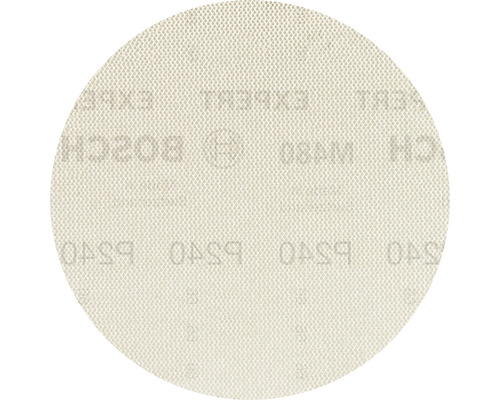 Bosch Feuille abrasive pour ponceuse excentrique, Ø125 mm grain 240, non perforé, 50 pièces