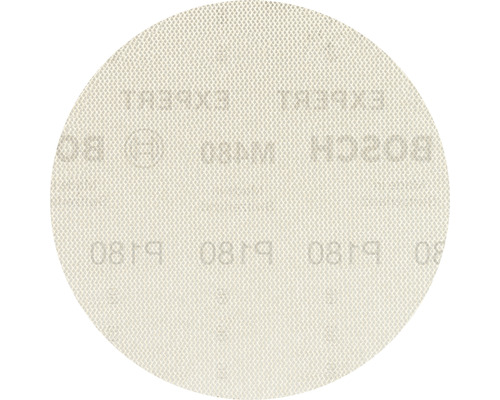 Bosch Feuille abrasive pour ponceuse excentrique, Ø150 mm grain 180, non perforé, 50 pièces