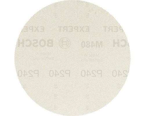 Bosch Feuille abrasive pour ponceuse excentrique, Ø150 mm grain 240, non perforé, 50 pièces