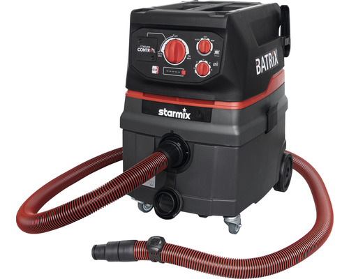 Aspirateur d'artisan sans fil Starmix ISC BATRIX M 36-18V, sans batteries Aspirateur industriel Starmix Batrix avec tuyau