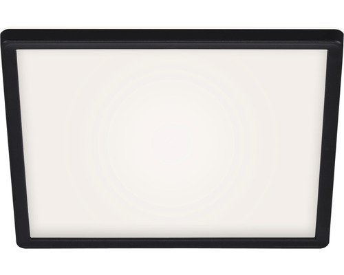 Panneau LED métal/plastique à intensité lumineuse variable CCT 18W 2400 lm 2700- 6500 K blanc chaud - blanc lumière du jour avec télécommande rétroéclairage hxLxl 28x293x293 mm Slim carré noir