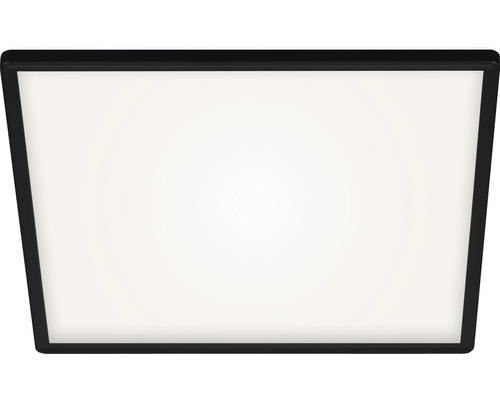LED Panel Metall/Kunststoff dimmbar CCT 22W 3000 lm 2700- 6500 K warmweiss- tageslichtweiss mit Fernbedienung Backlight HxLxB 29x420x420 mm Slim eckig schwarz