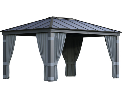 Tente de jardin avec toit et rideaux