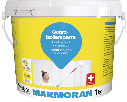 Peinture isolante weber Marmoran Quarz G145 1 kg