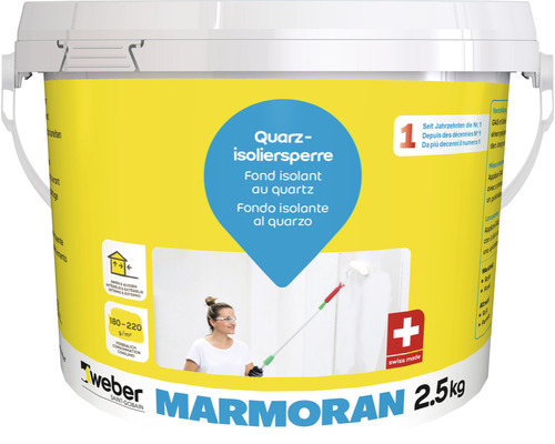 Peinture isolante weber Marmoran Quarz G145 2.5kg