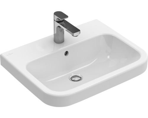 Villeroy & Boch Waschtisch Architectura 65 cm weiss mit Beschichtung 418865R1 Weisses Keramikwaschbecken mit Armatur