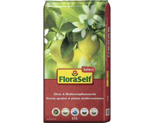 Zitrus- und Mediterranpflanzerde FloraSelf Select® 15l