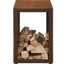 Holzlager 45x45x50 cm braun-rot-thumb-0