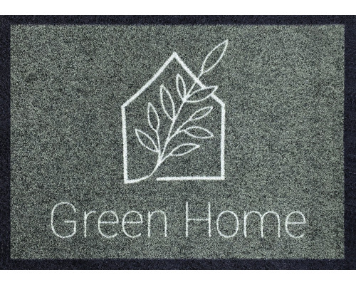 Paillasson anti-salissures Creation Green Home vert 50x70 cm
