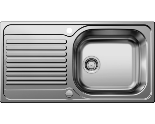 Évier Blanco TIPO XL 6 S lxp 950x500 mm acier inoxydable finition naturel 514243 Évier en acier inoxydable avec égouttoir et cuve