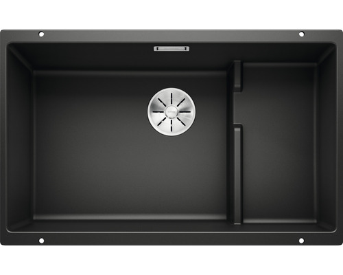 Blanco SUBLINE 700-U Level évier lxp 730x460 mm Silgranit noir avec panier multifonction 526003