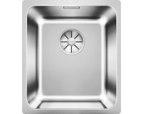 Évier Blanco SOLIS 340-U lxp 380x440 mm acier inoxydable finition brossée 526115 Évier en acier inoxydable avec garniture d''écoulement