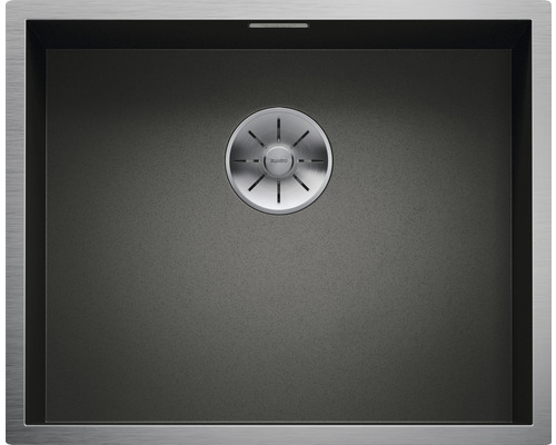Évier Blanco ZEROX 500-U lxp 540x440 mm acier inoxydable dark steel 526243 Évier en acier inoxydable avec crépine
