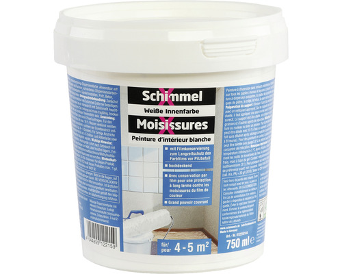 SchimmelX Peinture d'intérieur blanche 750ml