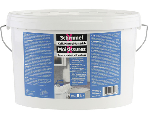 SchimmelX Kalk-Mineral-Anstrich weiss 5 l