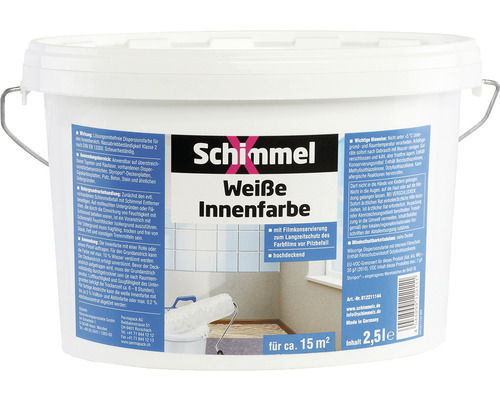 SchimmelX Weisse Innenfarbe 2,5L