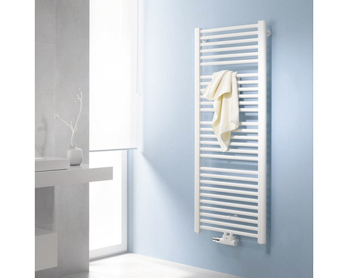 Radiateur design KERMI Basic-50 1770 x 599 mm blanc avec raccordement au centre E001M1800602XXK