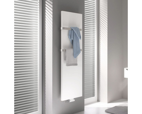 Radiateur design KERMI Pateo 1725 x 600 mm blanc avec raccordement au centre PSR211700602XXK sans porte-serviettes