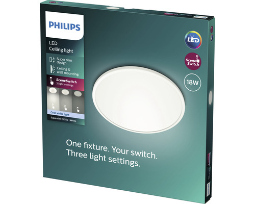 Philips LED Panel Scene Switch rund weiss 18 W 1700 lm 4000 K Ø 300 mm