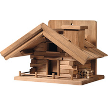 Nid d''oiseau en bois style chalet