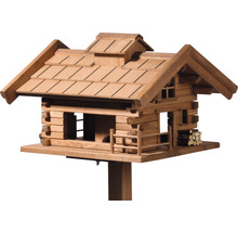Maison pour oiseaux style chalet en bois