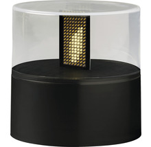 Borne LED avec socle noir et boîtier transparent