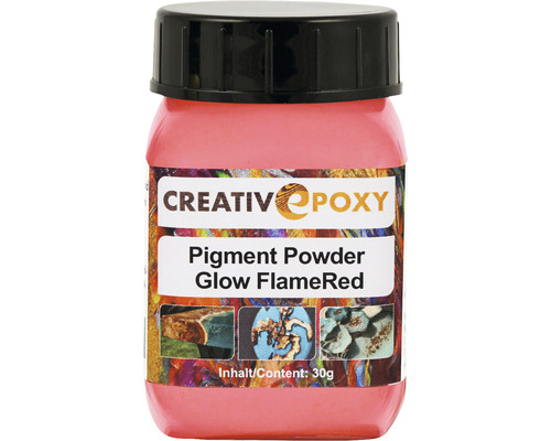 CreativEpoxy Pigment Pulver für Giessharz FlameRed rot 30 g