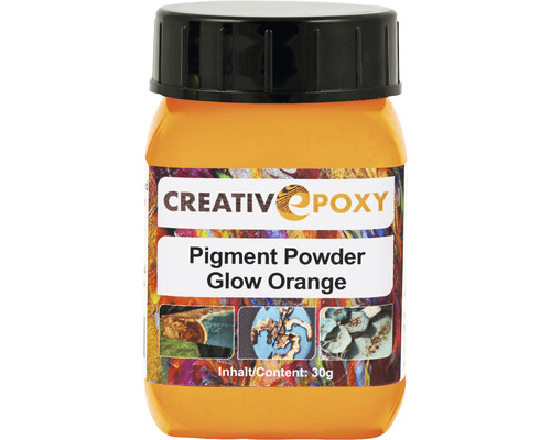 CreativEpoxy Pigment Pulver für Giessharz Glow orange 30g