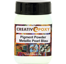 CreativEpoxy Pigment Pulver für Giessharz Pearl blau 40 g-thumb-0