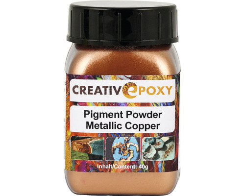 CreativEpoxy Pigment Pulver für Giessharz kupfer 40 g Kreativ Epoxid Pigmentpulver Metallic Kupfer, 40 Gramm
