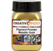 CreativEpoxy Pigment Pulver für Giessharz gold 40 g-thumb-0