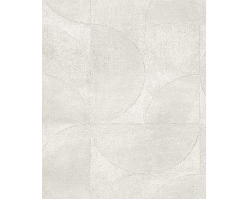 Vliestapete 32824 Vintage Deluxe Kreise silber Tapete mit Kreismuster für die Wandgestaltung