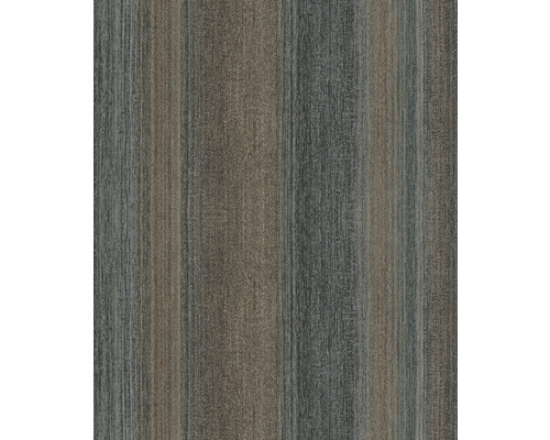 Papier peint intissé 32838 Vintage Deluxe rayures anthracite marron