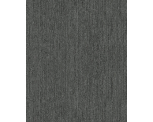 Papier peint intissé 32843 Vintage Deluxe uni noir anthracite