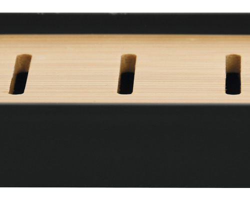 Bloc à couteaux en bambou avec fentes pour ranger les couteaux